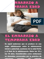 El Embarazo A Temprana Edad (Diapositivas)