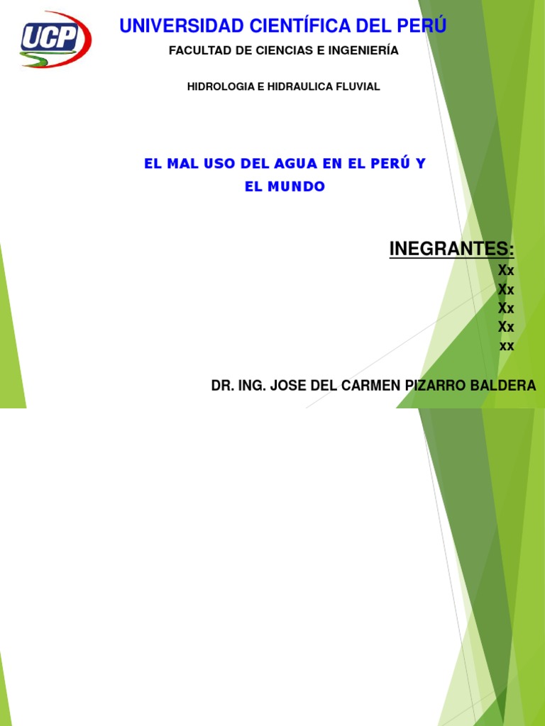 Mal Uso Del Agua | PDF