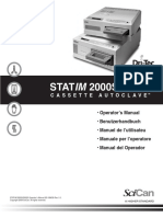 SciCan StatIm-2000S-5000S Cassette Autoclave - User Manual (En, De, FR, It, Es)