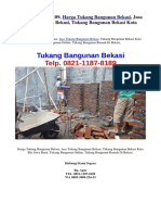 TEL. 0821-1187-8189, Harga Tukang Bangunan Bekasi, Jasa Tukang Bangunan Bekasi, Tukang Bangunan Bekasi Kota Bks Jawa Barat