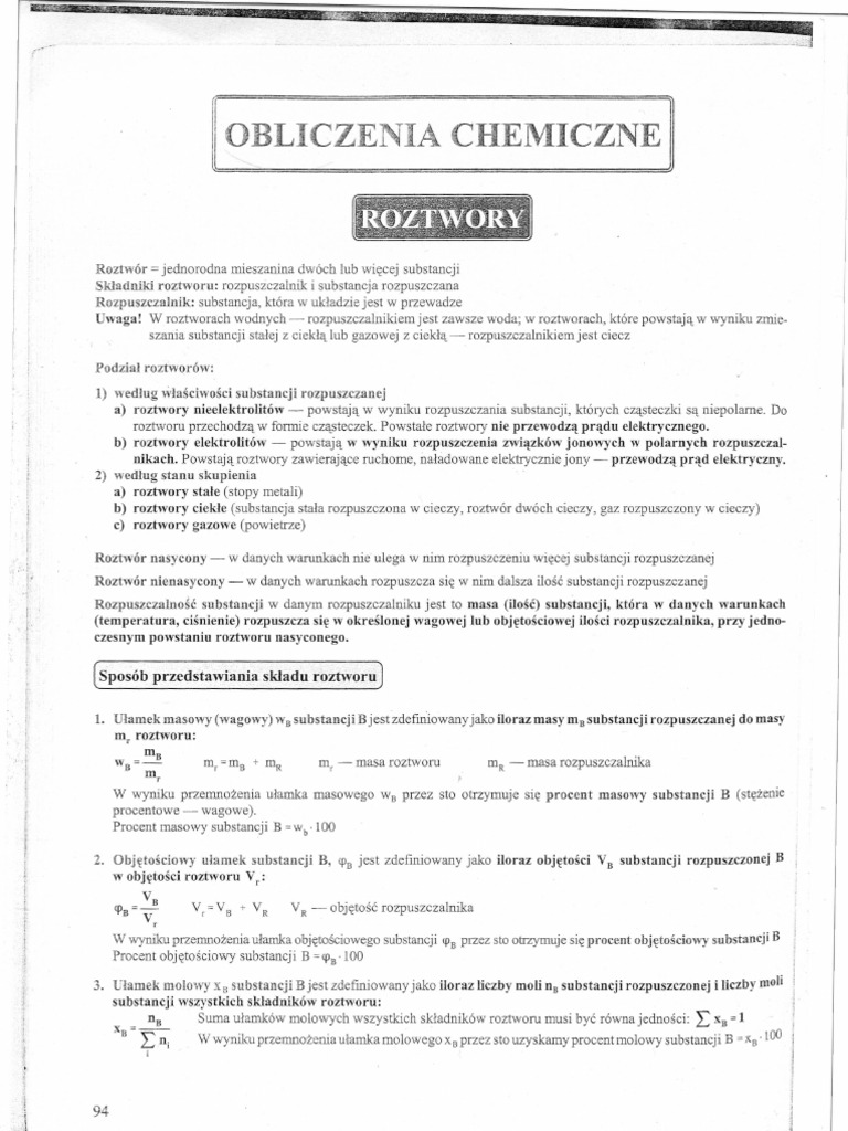 To Jest Chemia 1 Zakres Rozszerzony Sprawdziany
