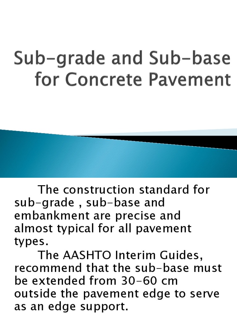 Subgrade and Subbase Construction Standards | PDF | Road Surface ...