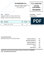 Veg Inversiones S.R.L.: R.U.C. 20445470156 Factura Electronica