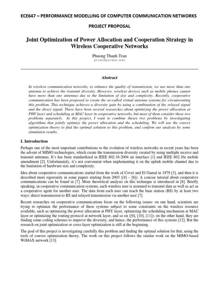 Joint Power and Scheduling Optimization | PDF | Mathematical ...