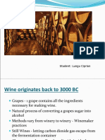 Introduction To Wine: Student Lungu Ciprian