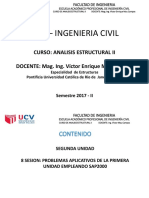 Octava Sesion Analisis Estruc II - Ucv