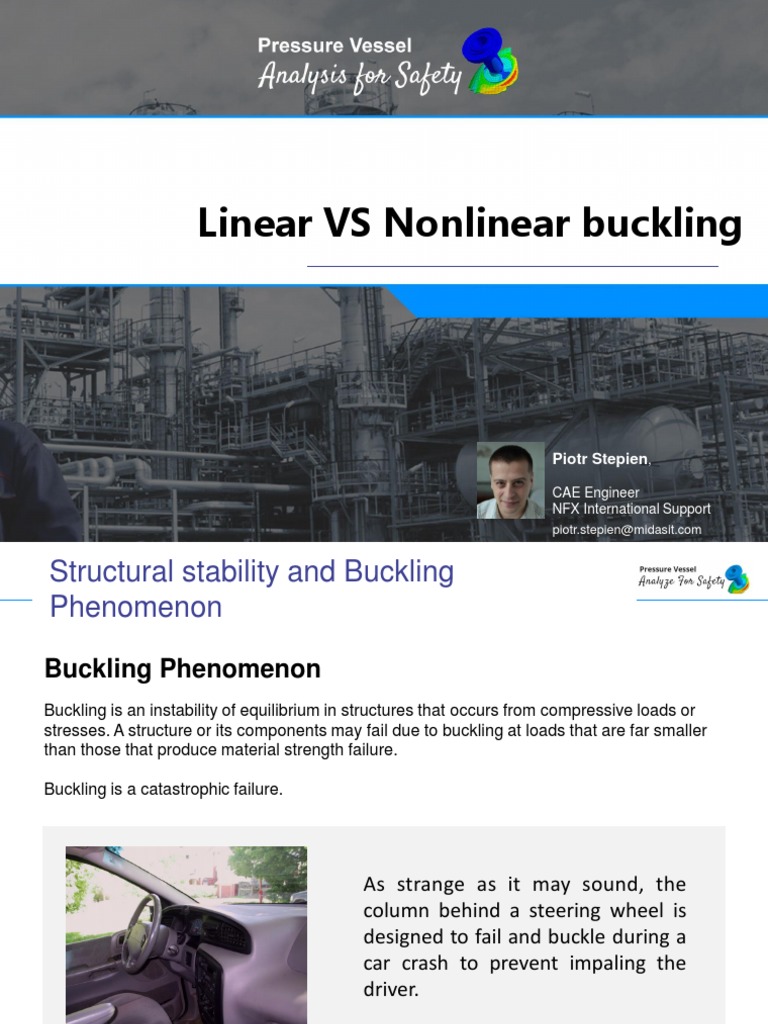 Linear VS Buckling PDF PDF Buckling Deformation