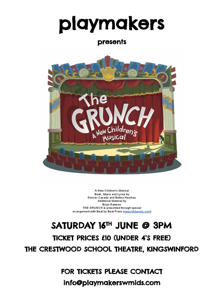 The Grunch: Children's Musical Event | PDF