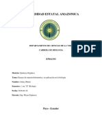 Ensayo de Espectrofotometria y Su Aplicacion en La Biologia