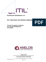 ITIL Foundation Certificate Syllabus PDF