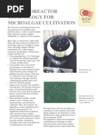 Photo Bio Reactor Technology for Micro Algae Cultivation