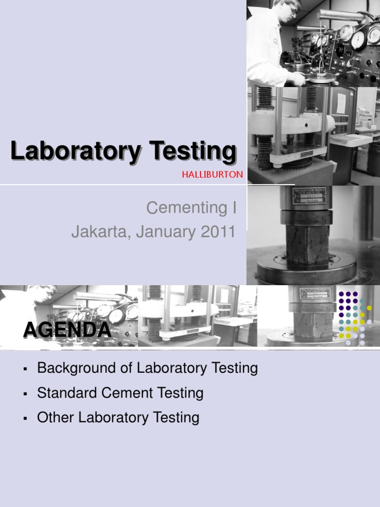 Cement Laboratory Testing Overview | PDF | Rheology | Materials Science