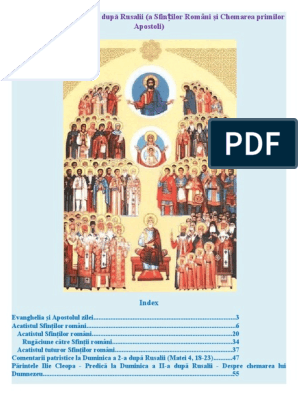 Thespian Silicon Ministry Predici La Duminica Sfinților Romani Şi Chemarea Primilor Apostoli PDF | PDF