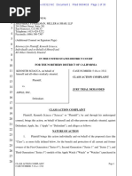Download Class Action Filed Against Apple by Kenneth Sciacca Over Apple Watch Defect by Jack Purcher SN381199544 doc pdf