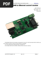 RS232/RS485 RS232/RS485 RS232/RS485 RS232/RS485 To To To To Ethernet Ethernet Ethernet Ethernet Convert Convert Convert Convert Module