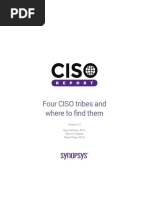 Four Ciso Tribes and Where To Find Them: Gary Mcgraw, Ph.D. Sammy Migues Brian Chess, PH.D