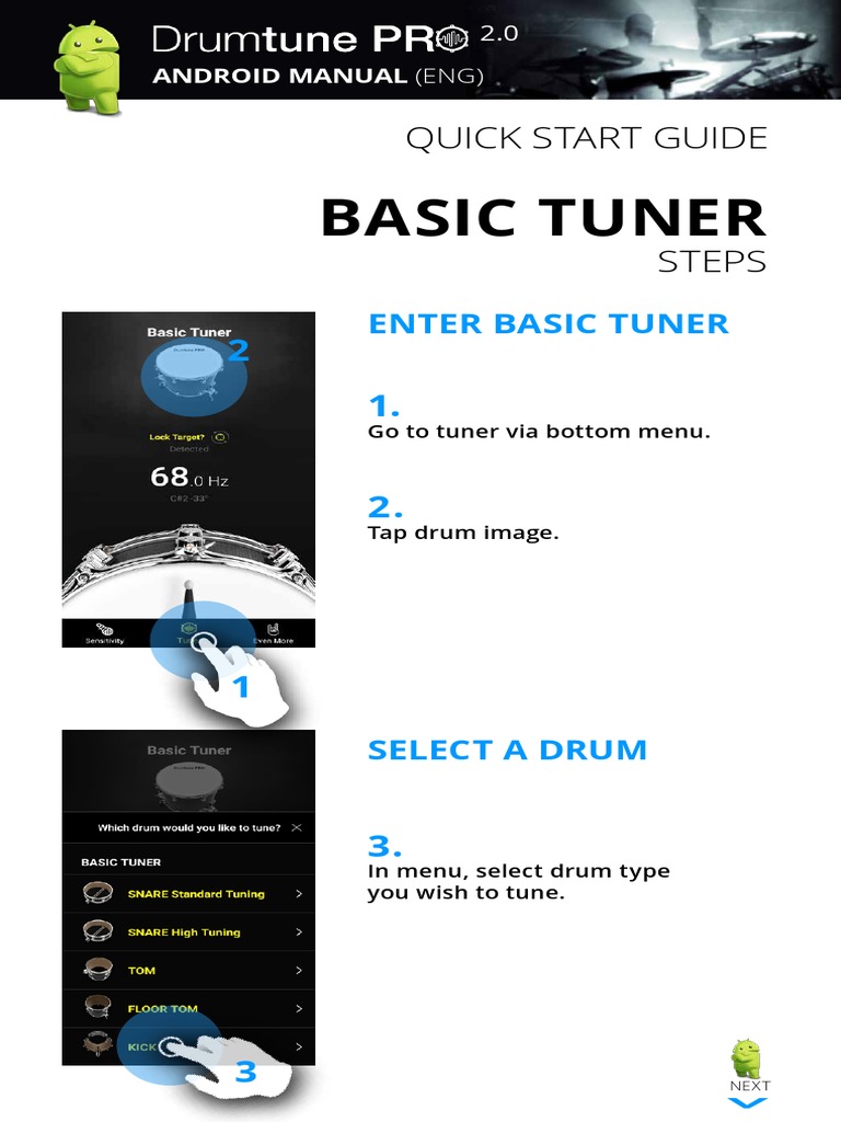 Drumtune Pro 2 0 Tutorial Ingles PDF Pitch (Music) Drum