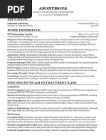 Anonymous Resume