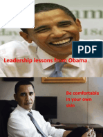 3 Leadership Lessons From Obama