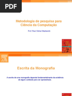 Metodologia de Pesquisa para Ciência Da Computação PDF