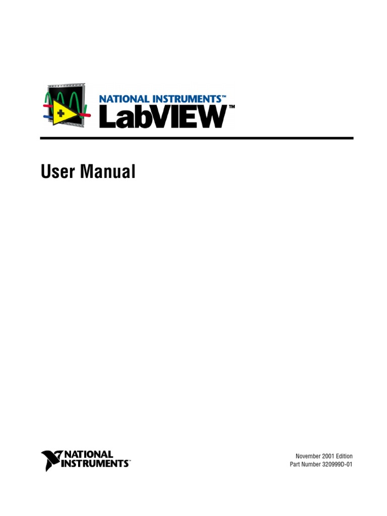 Labview User Manual | PDF | Array Data Type | Control Flow