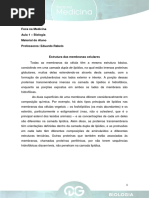 Aula 01 - FM - Biologia - Eduardo Rabelo - Estrutura Das Membranas Celulares