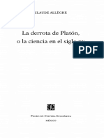 Allegre Claude - La Derrota de Platon O La Ciencia en El Siglo XX PDF