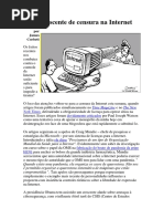 Onda Crescente de Censura Na Internet