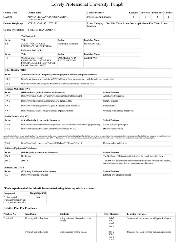 Cap691 - Advanced Java Programming-Laboratory PDF | PDF | Application ...