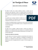 3.5 Balance Entre La Oferta y La Demanda.