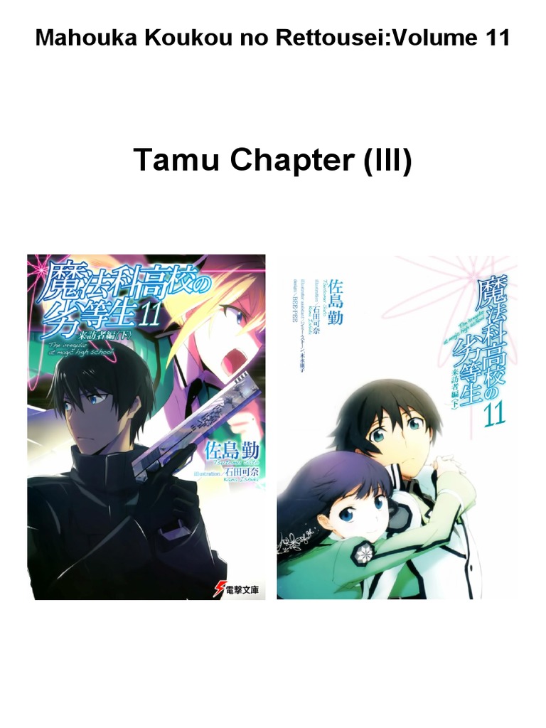 Mahouka Koukou No Rettousei Volume 11 Tamu Chapter 3 By Isekai Pantsu Nature