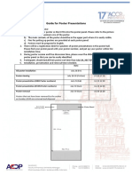 Guideline For Poster Presentation