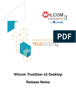 Wilcom Truesizer E3 Desktop Release Notes
