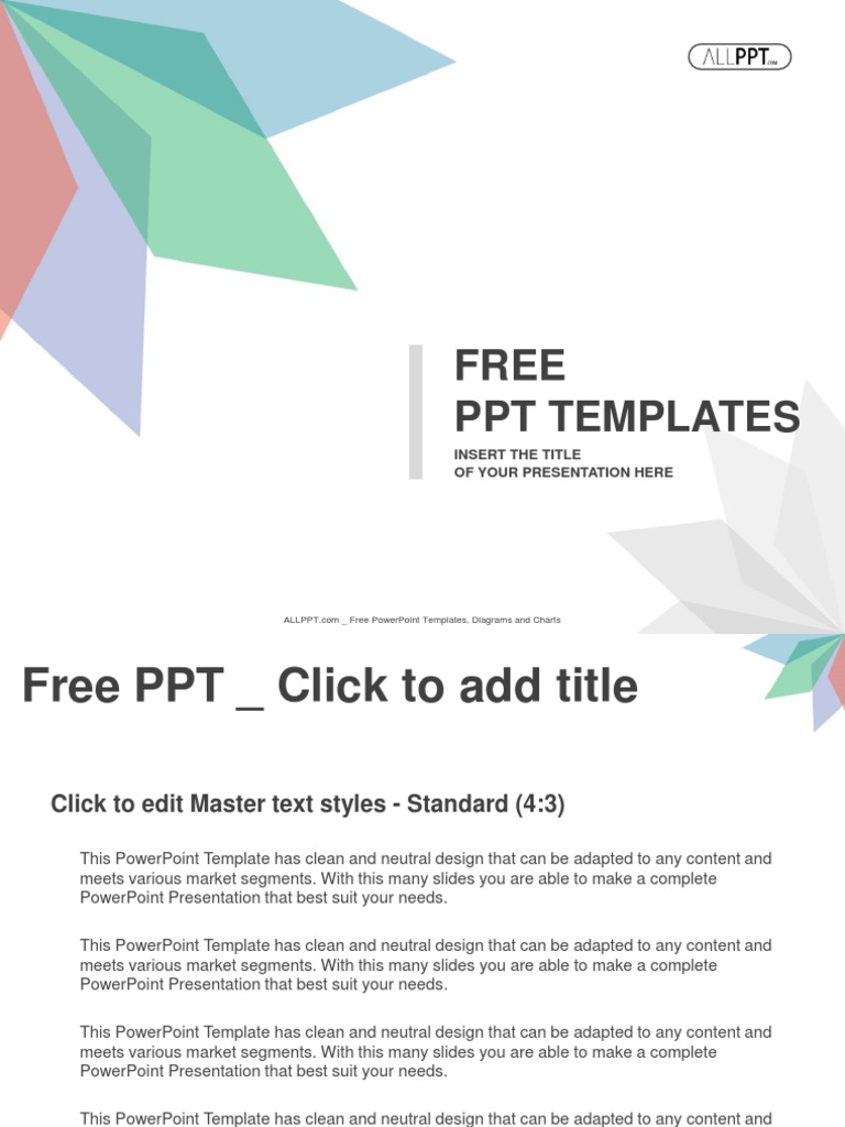 Clean and Neutral PowerPoint Template | PDF