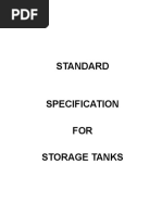 Standard Specification for Storage Tanks | PDF | Welding | Construction
