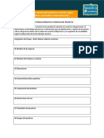 11.1. Ficha Técnica Del Producto o Servicio Según Estándares Nacionales e Internacionales.