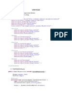 Spinner: 1. Buat Project Baru Dengan Nama Spinner 2. Di Activity - Main - XML Coding