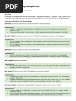 Computational Thinking Concepts Guide