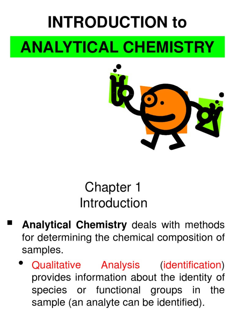 0-Introduction Analytical Chemistry | PDF | Science & Mathematics