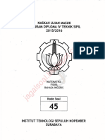 Soal UM D4 Teknik Sipil ITS 2015 Kode 45 PDF