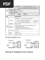 Wiring of Voltage/current