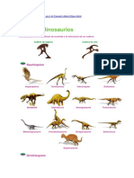 Tipos de dinosaurios clasificados por su cadera