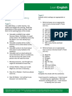 Writing Emails Activities PDF