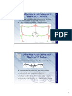 Differential Axial Deformation Effects in 3D Analysis