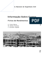 Fichas Rendimentos LNEC - Vol 2 PDF