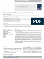 1. the Effect of Adjuvant Radiation on Survival in Early Stage Clear Cell