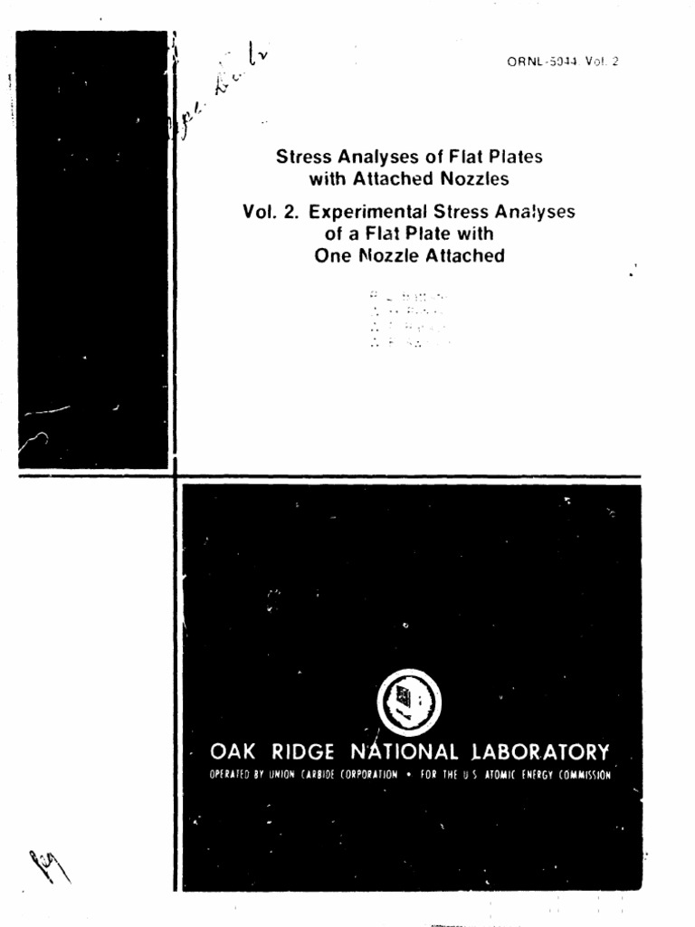 Stress Analysis of Flat Plates With Attached Nozzles | Download Free ...
