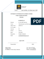 UPES Thermodynamics Course Plan