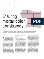 Masonry Construction Article PDF - Ensuring Mortar Color Consistency