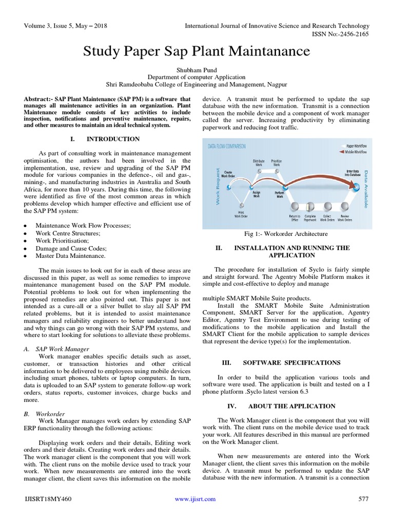 Mobile SAP PM Solutions for Maintenance | PDF | Sap Se | Areas Of ...